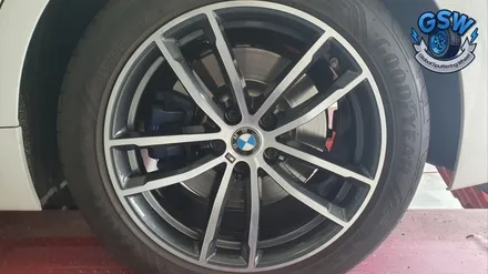 BMW 휠복원 520I 18인치휠 다이아컷팅 작업공정은? / 성남시 시흥동