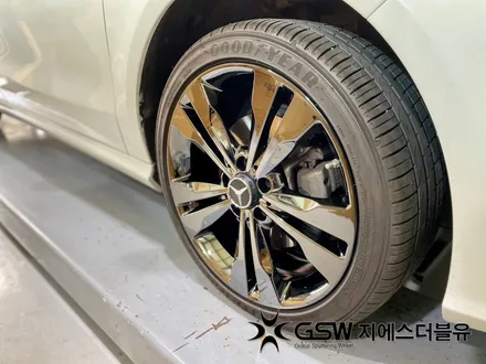 수원 벤츠 휠 도색 CLA 200D 18인치휠 블랙크롬 잘하는 업체 소개해 드립니다! / 성남시 시흥동