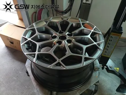 천안 휠복원 제네시스 G80 19인치휠 도장면 떨어짐으로 인한 휠복원 작업 후기 / 성남시 시흥동