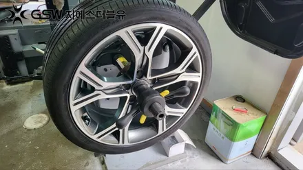 용인 휠복원 스팅어 19인치휠 다이아컷팅 작업 후기 / 성남시 시흥동
