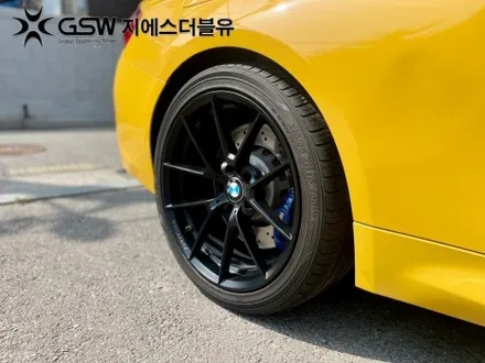 수원 휠도색 BMW M4 19인치휠 독특한 블랙무광 도색 후기 / 성남시 시흥동