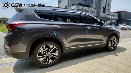 군포 휠수리 싼타페 TM 19인치휠 도장면 떨어짐으로 인한 다이아컷팅 휠수리 장착 작업 후기 / 성남시 시흥동