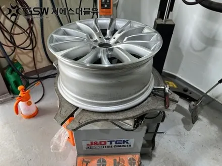 일산 중고휠 BMW 528I 18인치휠 오래된 휠 새 휠로 만들기 / 성남시 시흥동