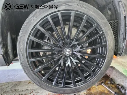 성남 BMW 휠도색 7시리즈 20인치휠 블랙 반무광 휠도색 작업 후기 / 성남시 시흥동