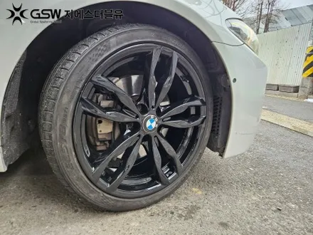 판교 BMW 휠도색 M550D 20인치휠 순정 휠에서 블랙유광 휠도색 작업 후기 / 성남시 시흥동