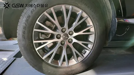 제네시스 GV80 19인치 인천 휠복원 잘하는 곳! 지에스 더블유! / 성남시 시흥동