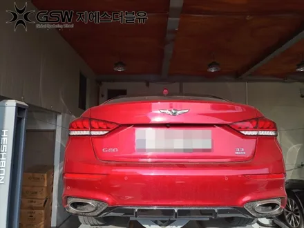 판교 제네시스 휠도색 G80 19인치휠 반광에서 블랙크롬 도색 작업 후기 / 성남시 시흥동