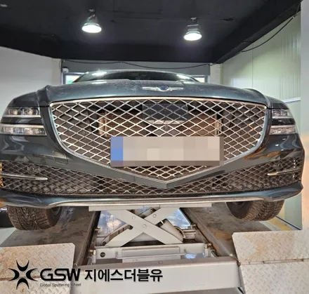 제네시스 휠복원 G80 19인치휠 반광 스크래치 작업 후기 / 성남시 시흥동