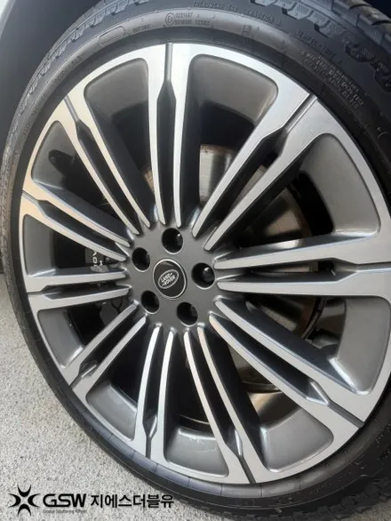 판교 랜드로버 레인지로버 23인치 순정휠 블랙유광 휠도색 후기 / 성남시 시흥동