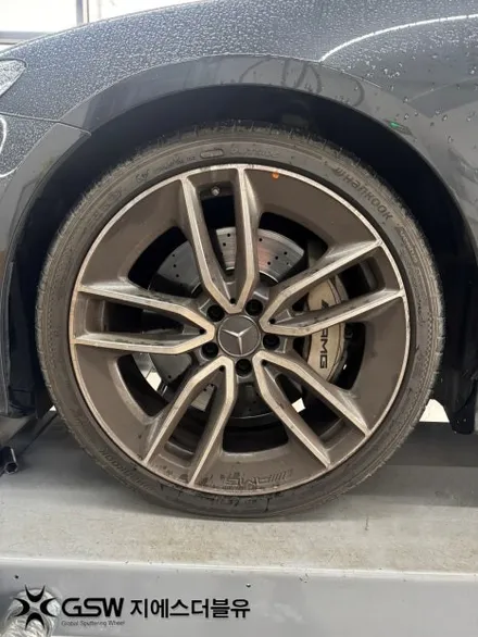 판교 휠복원 잘하는 곳 벤츠 AMG E53 다이아컷팅 휠복원 / 성남시 시흥동