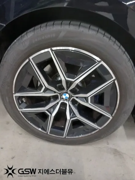 성남 BMW 520i 19인치 다이아컷팅 휠복원 림 스크래치 복원 / 성남시 시흥동
