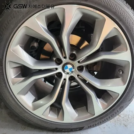 판교 BMW X6 휠도색 순정 컷팅휠에서 블랙 유광으로 드레스업 / 성남시 시흥동