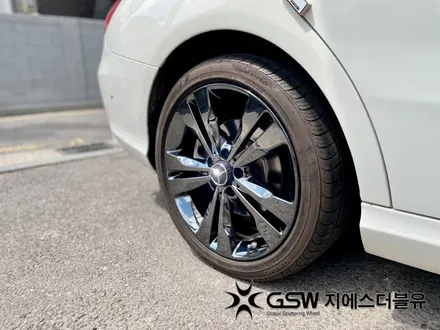 수원 벤츠 휠 도색 CLA 200D 18인치휠 블랙크롬 잘하는 업체 소개해 드립니다! / 성남시 시흥동