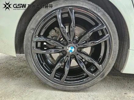 판교 BMW 휠도색 M550D 20인치휠 순정 휠에서 블랙유광 휠도색 작업 후기 / 성남시 시흥동