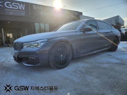 성남 BMW 휠도색 7시리즈 20인치휠 블랙 반무광 휠도색 작업 후기 / 성남시 시흥동