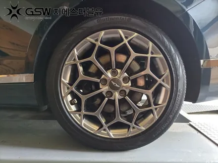 천안 휠복원 제네시스 G80 19인치휠 도장면 떨어짐으로 인한 휠복원 작업 후기 / 성남시 시흥동