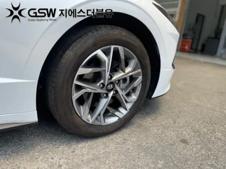 판교 쏘나타 휠복원 DN8 17인치 휠 다이아컷팅 휠 복원장착 작업 후기 / 성남시 시흥동