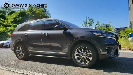 수원휠도색 더뉴 쏘렌토 19인치휠 화이트 크롬 작업 후기 / 성남시 시흥동