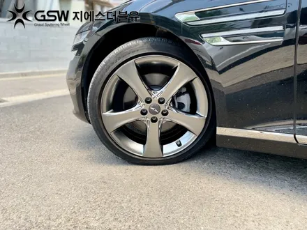 시흥 휠도색 제네시스 G80 20인치휠 블랙유광에서 순정색상으로 작업 후기 / 성남시 시흥동