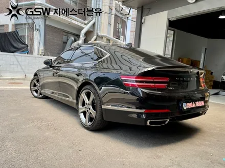 시흥 휠도색 제네시스 G80 20인치휠 블랙유광에서 순정색상으로 작업 후기 / 성남시 시흥동