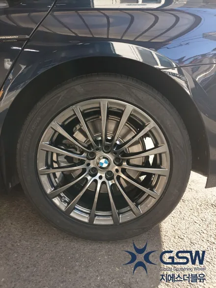[지에스더블유 수원점] BMW 520I 18인치 다크 스퍼터링 휠 도색 후기 수원 휠 도색 / 성남시 시흥동