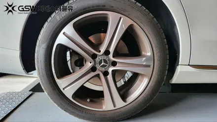 판교 휠복원 벤츠 E220D 18인치휠 다이아컷팅 작업 / 성남시 시흥동