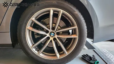 BMW 휠복원 520D 18인치휠 다이아컷팅 작업 후기 / 성남시 시흥동