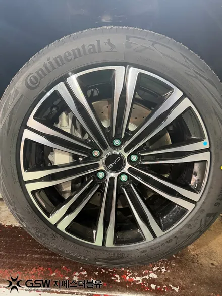 판교 BYD 씨라이언7 휠도색 후기 순정 컷팅휠 블랙 반무광 작업 GSW 판교점 / 성남시 시흥동