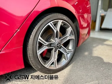 기아 스팅어 19인치휠 다이아컷팅 대구 휠복원 작업 후기 / 성남시 시흥동
