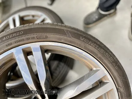 수원 BMW 휠복원 G바디 750LI 20인치 다이아컷팅휠복원 / 성남시 시흥동