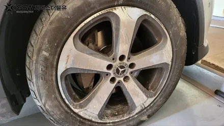 동탄 벤츠 GLS 220D 19인치휠 다이아컷팅 휠복원 잘하는 업체! 지에스 더블유! / 성남시 시흥동
