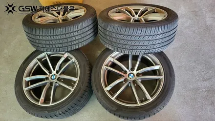 BMW 휠복원 520D 18인치휠 다이아컷팅 작업 후기 / 성남시 시흥동