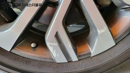 티볼리 17인치 다이아컷팅 자동차휠복원가격 / 성남시 시흥동