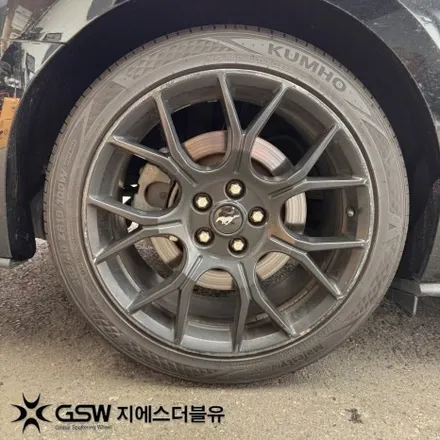 포드 머스탱 19인치휠 블랙무광 판교 휠도색 / 성남시 시흥동