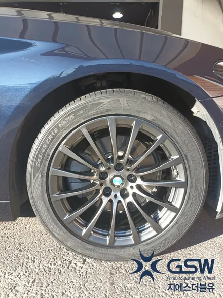 [지에스더블유 수원점] BMW 520I 18인치 다크 스퍼터링 휠 도색 후기 수원 휠 도색 / 성남시 시흥동