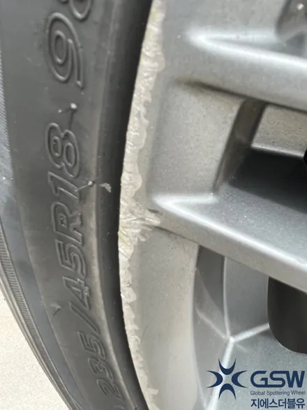 제네시스 G70 휠복원 18인치 블랙크롬 휠도색작업 / 성남시 시흥동