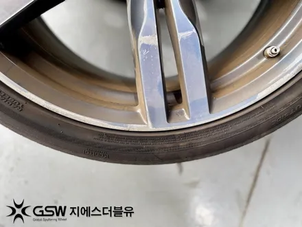 수원 BMW 휠복원 G바디 750LI 20인치 다이아컷팅휠복원 / 성남시 시흥동