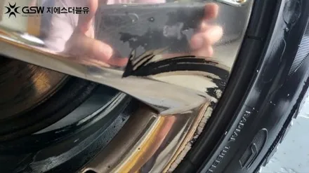 하남 아우디 휠도색 A6 18인치휠 화이트 크롬 휠도색 작업 후기 / 성남시 시흥동