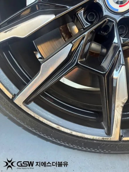 판교 BMW M850i 20인치 다이아컷팅 휠복원 작업 / 성남시 시흥동