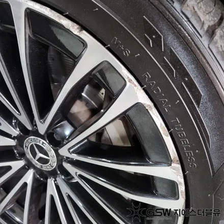 스크래치 휠, 판교에서 벤츠 S350D 19인치 복원 완료 / 성남시 시흥동