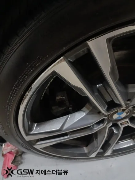 판교 수입차 휠복원 BMW 120i 18인치 휠 스크래치 해결 / 성남시 시흥동