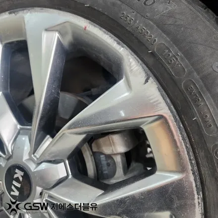 성남 쏘렌토 휠복원 후기 반광 스퍼터링 휠 스크래치 복원 작업 / 성남시 시흥동