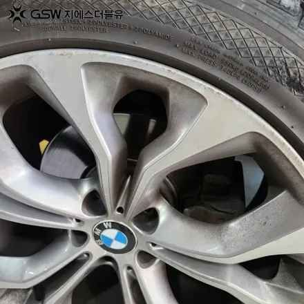 판교 BMW X6 휠도색 순정 컷팅휠에서 블랙 유광으로 드레스업 / 성남시 시흥동