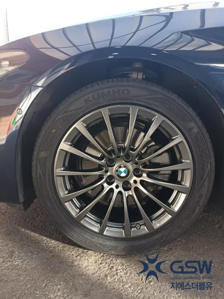 [지에스더블유 수원점] BMW 520I 18인치 다크 스퍼터링 휠 도색 후기 수원 휠 도색 / 성남시 시흥동