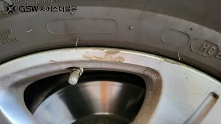 용인 벤츠 휠복원 E클래스 18인치휠 실버 스크래치 작업 / 성남시 시흥동