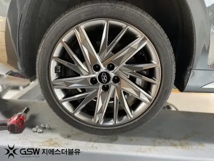 하남 그랜저 IG 19인치휠 순정휠에서 블랙크롬 휠도색 작업 후기 / 성남시 시흥동