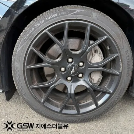 포드 머스탱 19인치휠 블랙무광 판교 휠도색 / 성남시 시흥동