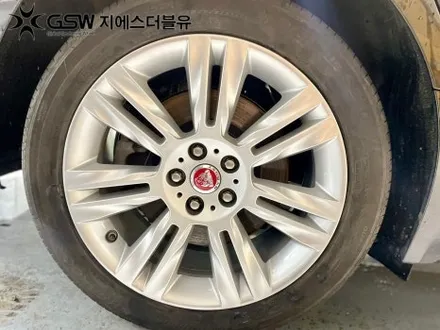재규어 XF 18인치휠 실버 스크래치 분당 휠복원 작업 후기 / 성남시 시흥동