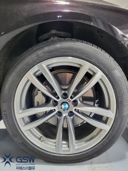 [지에스더블유 수원점] BMW 740LD 19인치 다이아 컷팅 휠 복원 후기 수원점 / 성남시 시흥동