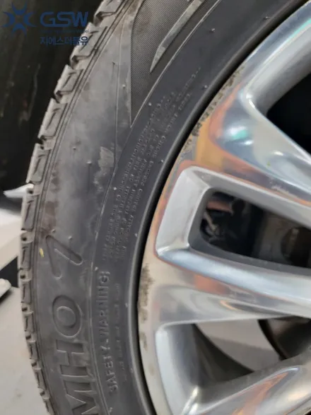 캐딜락 XT5 20인치 휠복원 화이트크롬 휠도색 / 성남시 시흥동